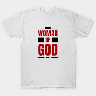 Woman Of God | Christian Typography T-Shirt